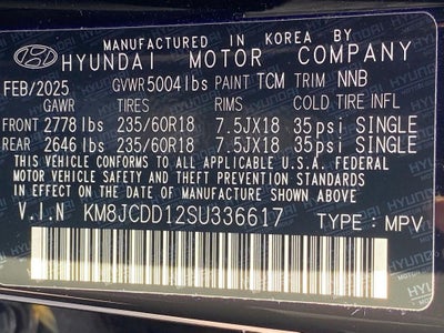 2025 Hyundai TUCSON HYBRID SEL Convenience