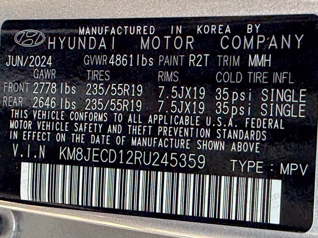 2024 Hyundai TUCSON HYBRID Limited - AWD / CLEAN CARFAX / PANORAMIC SUNROOF