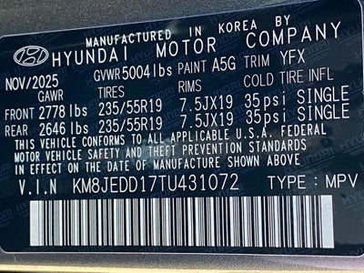 2026 Hyundai TUCSON HYBRID Limited