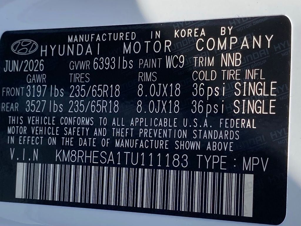 2026 Hyundai PALISADE HYBRID SEL Premium 7 Passenger