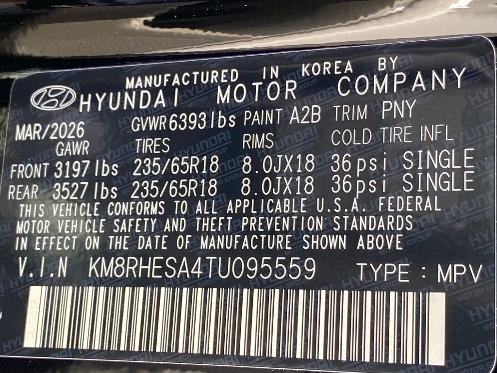 2026 Hyundai PALISADE HYBRID SEL Premium 7 Passenger