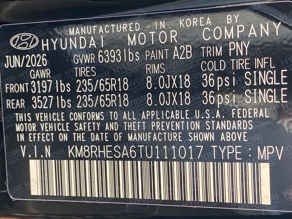 2026 Hyundai PALISADE HYBRID SEL Premium 7 Passenger