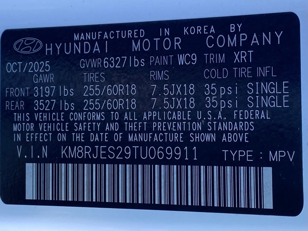 2026 Hyundai PALISADE XRT Pro