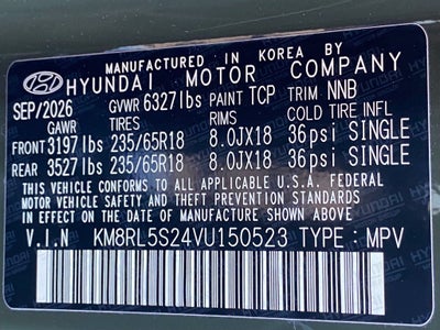 2027 Hyundai PALISADE SEL 7 Passenger
