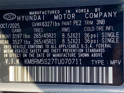 2026 Hyundai PALISADE Calligraphy FWD