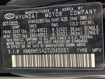 2026 Hyundai PALISADE HYBRID Calligraphy