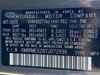 2026 Hyundai PALISADE Calligraphy AWD