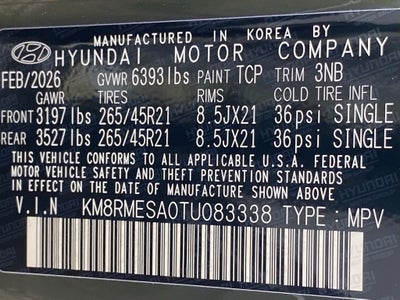 2026 Hyundai PALISADE HYBRID Calligraphy