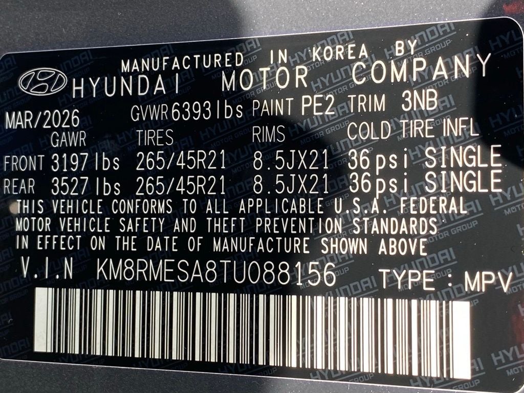 2026 Hyundai PALISADE HYBRID Calligraphy