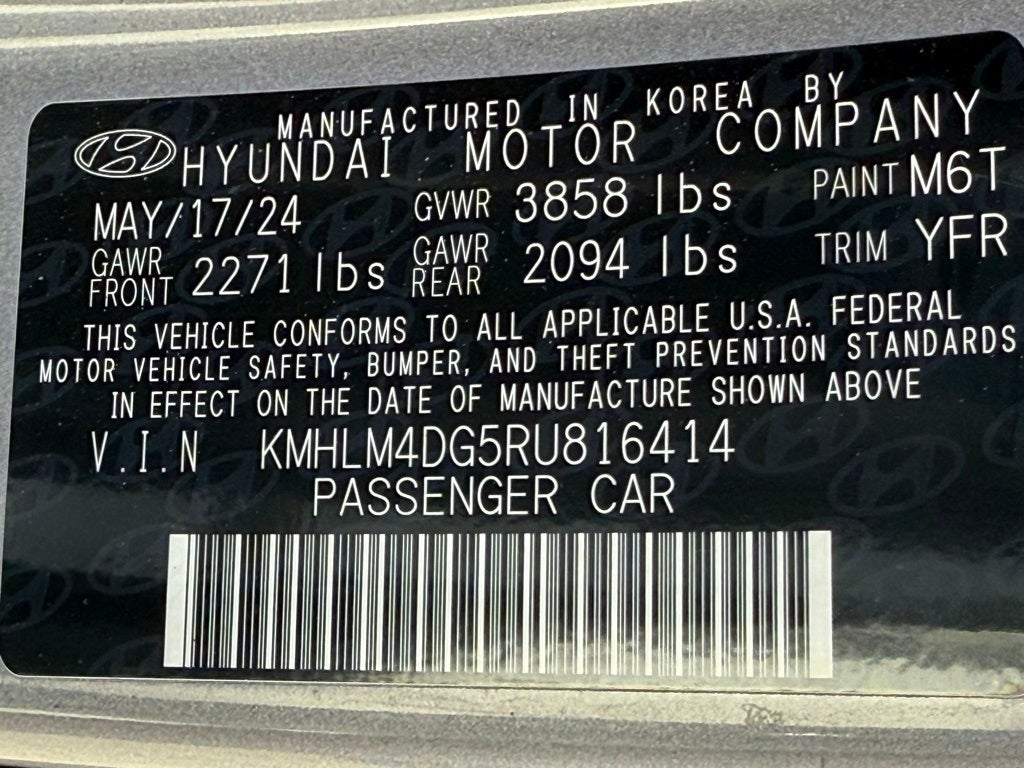 2024 Hyundai ELANTRA SEL ONE OWNER CAR FAX