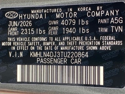 2026 Hyundai ELANTRA HYBRID Limited
