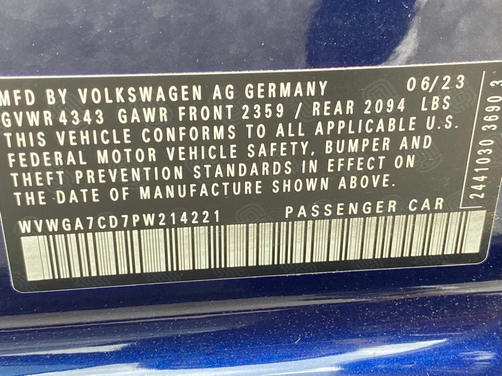 2023 Volkswagen Golf GTI 2.0T S GET UP AND GO