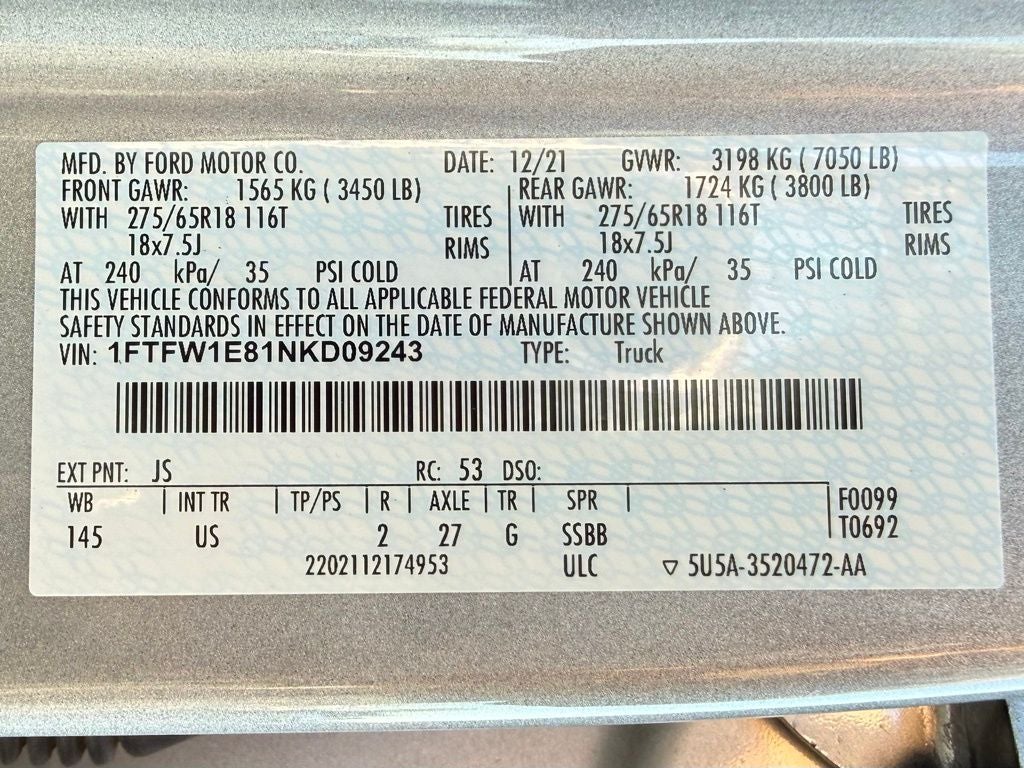 2022 Ford F-150 XLT