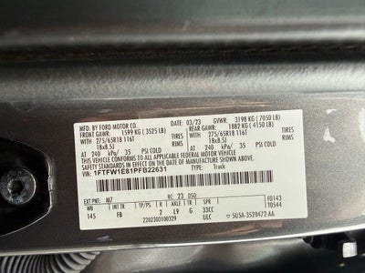 2023 Ford F-150 XLT BLACK WIDOW PACKAGE