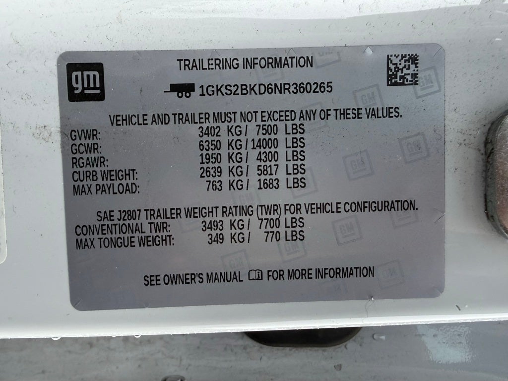 2022 GMC Yukon SLT moon roof/capt seats