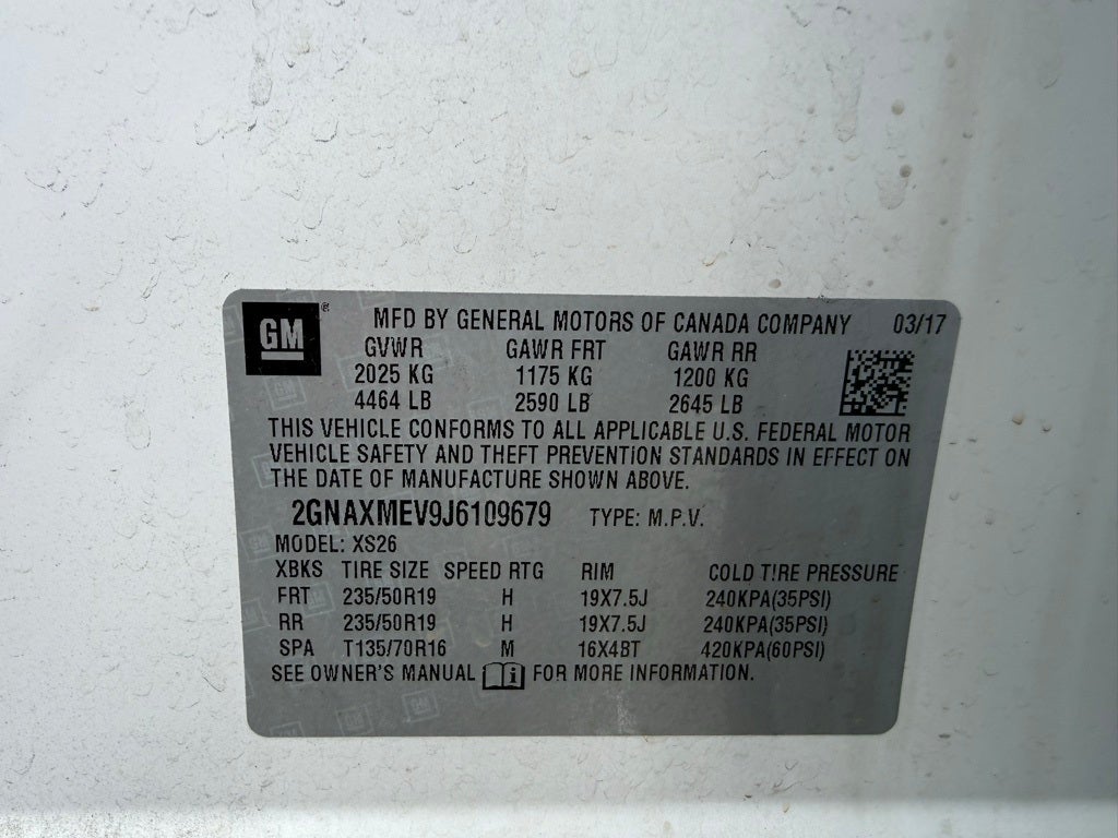 2018 Chevrolet Equinox Premier