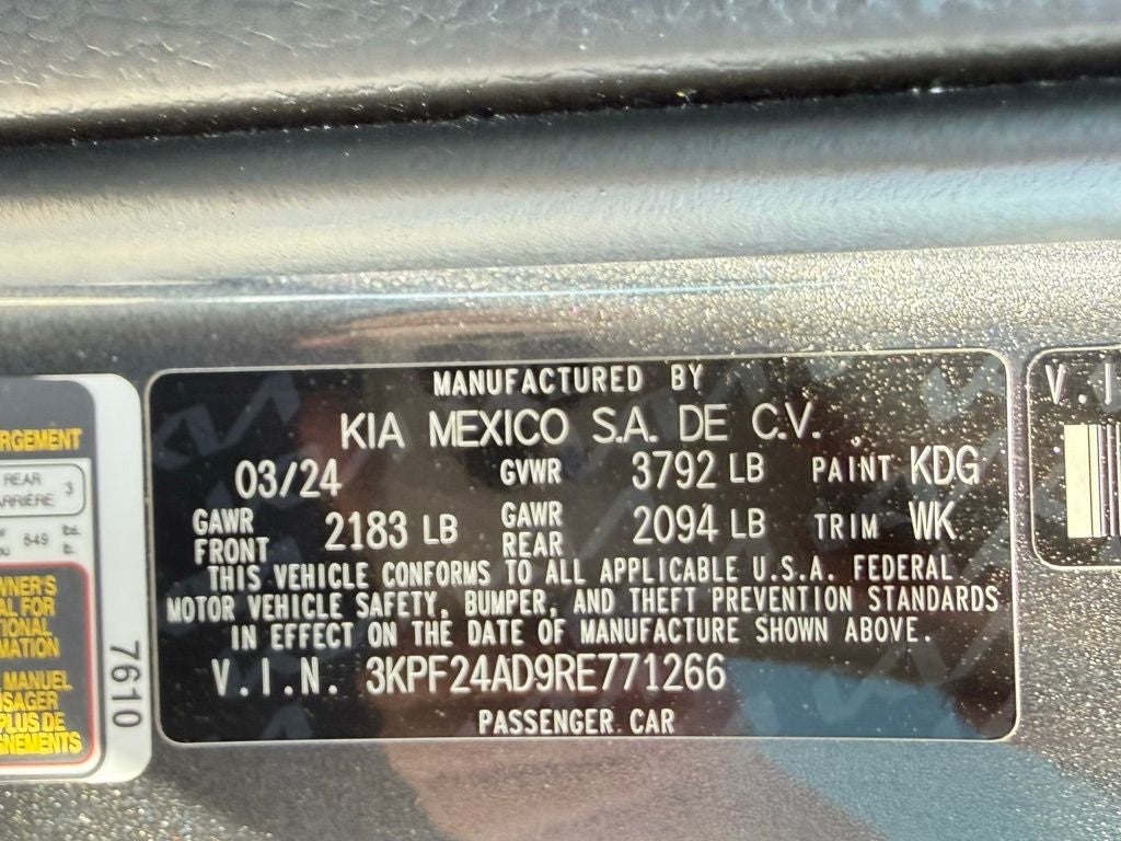 2024 Kia Forte LXS