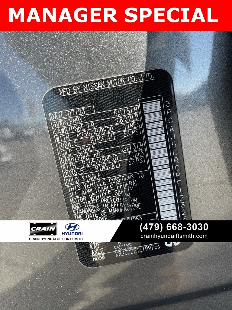 2023 INFINITI QX55 SENSORY