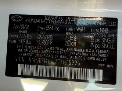 2026 Hyundai SANTA FE SE FWD