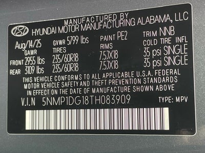 2026 Hyundai SANTA FE HYBRID SE