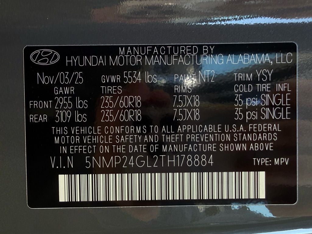 2026 Hyundai SANTA FE SEL FWD