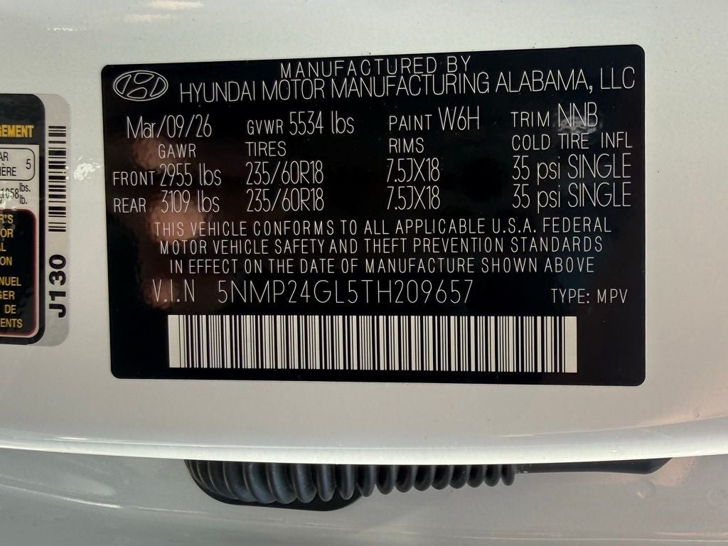 2026 Hyundai SANTA FE SEL FWD