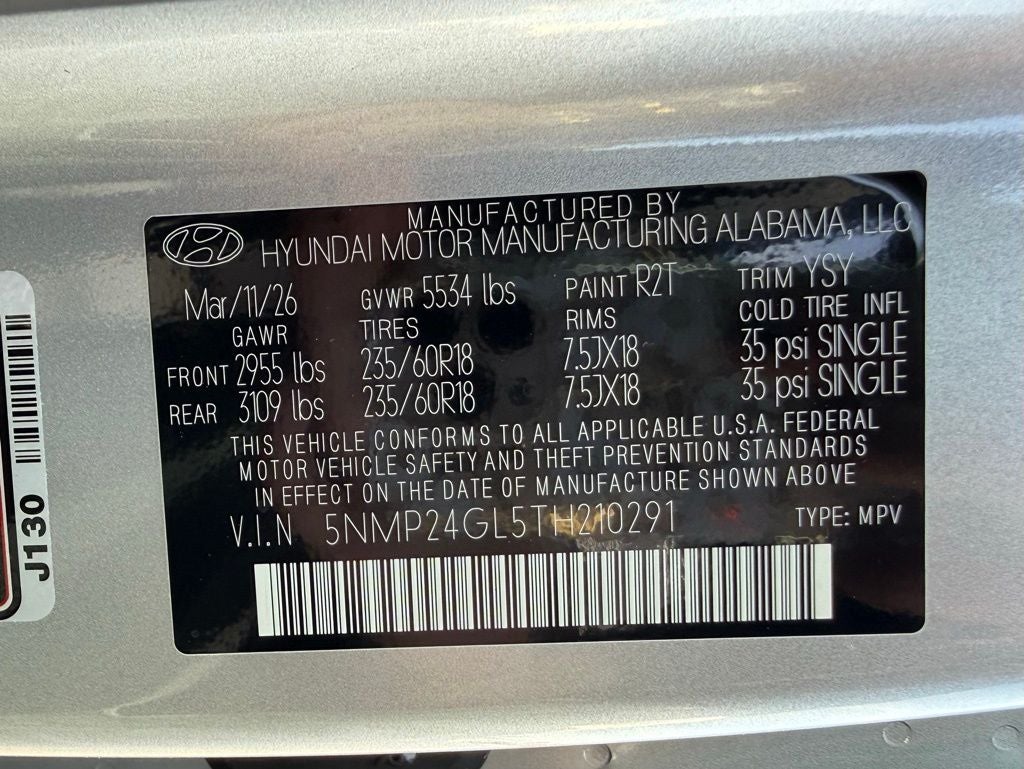 2026 Hyundai SANTA FE SEL FWD