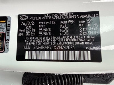 2027 Hyundai SANTA FE SEL FWD