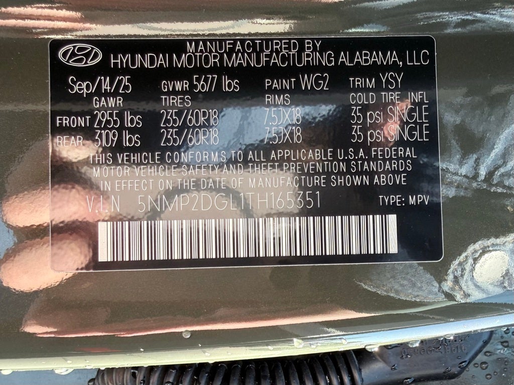 2026 Hyundai SANTA FE SEL AWD