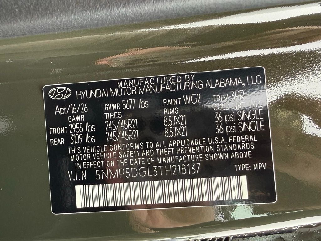 2026 Hyundai SANTA FE Calligraphy AWD