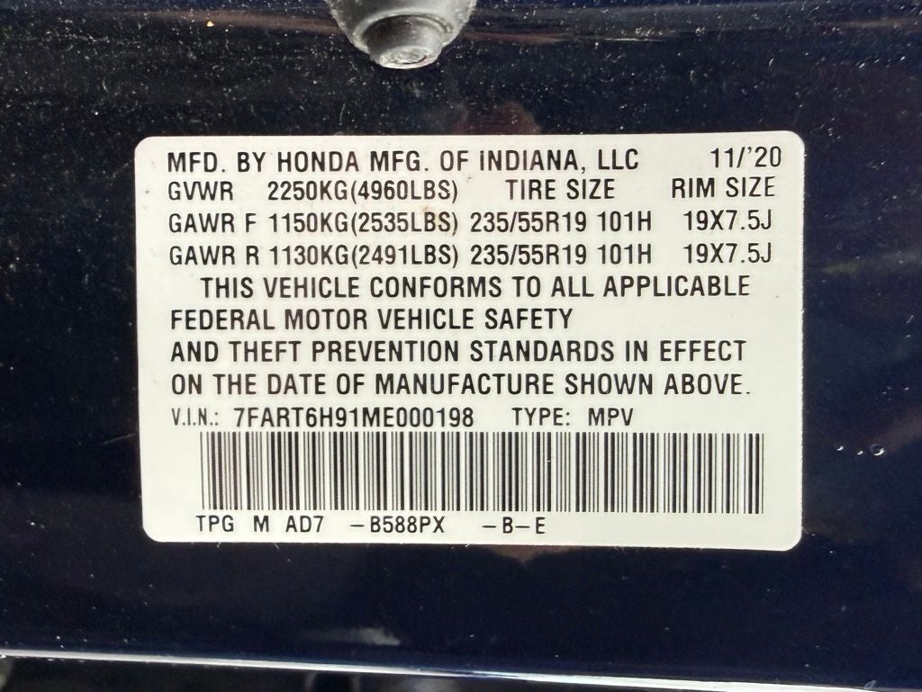 2021 Honda CR-V Hybrid Touring