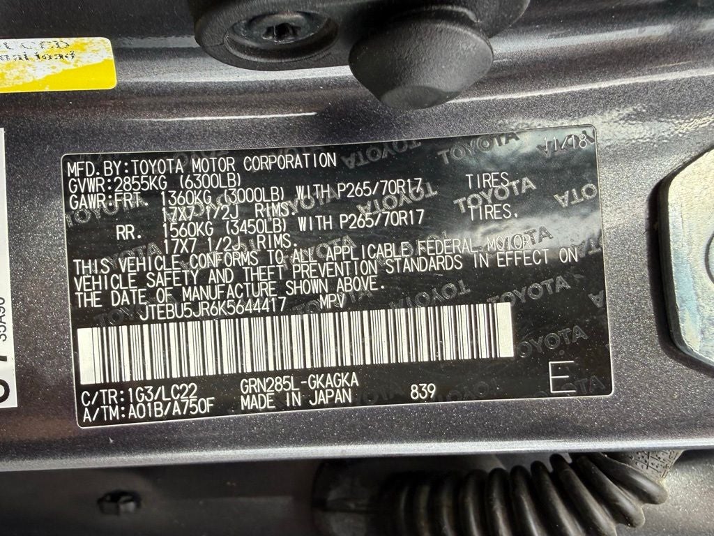 2019 Toyota 4Runner TRD Off-Road Premium