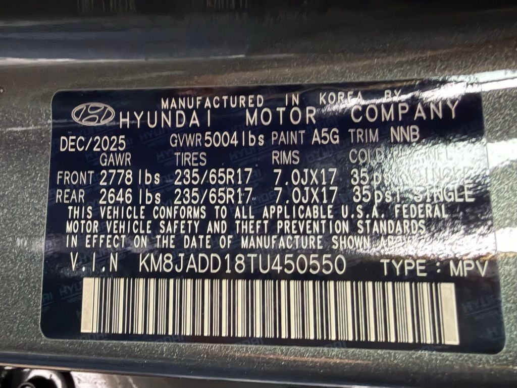 2026 Hyundai TUCSON HYBRID Blue