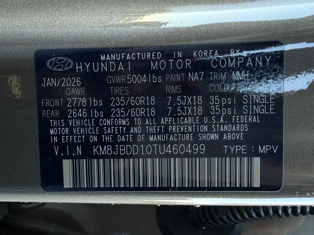 2026 Hyundai TUCSON HYBRID SEL AWD