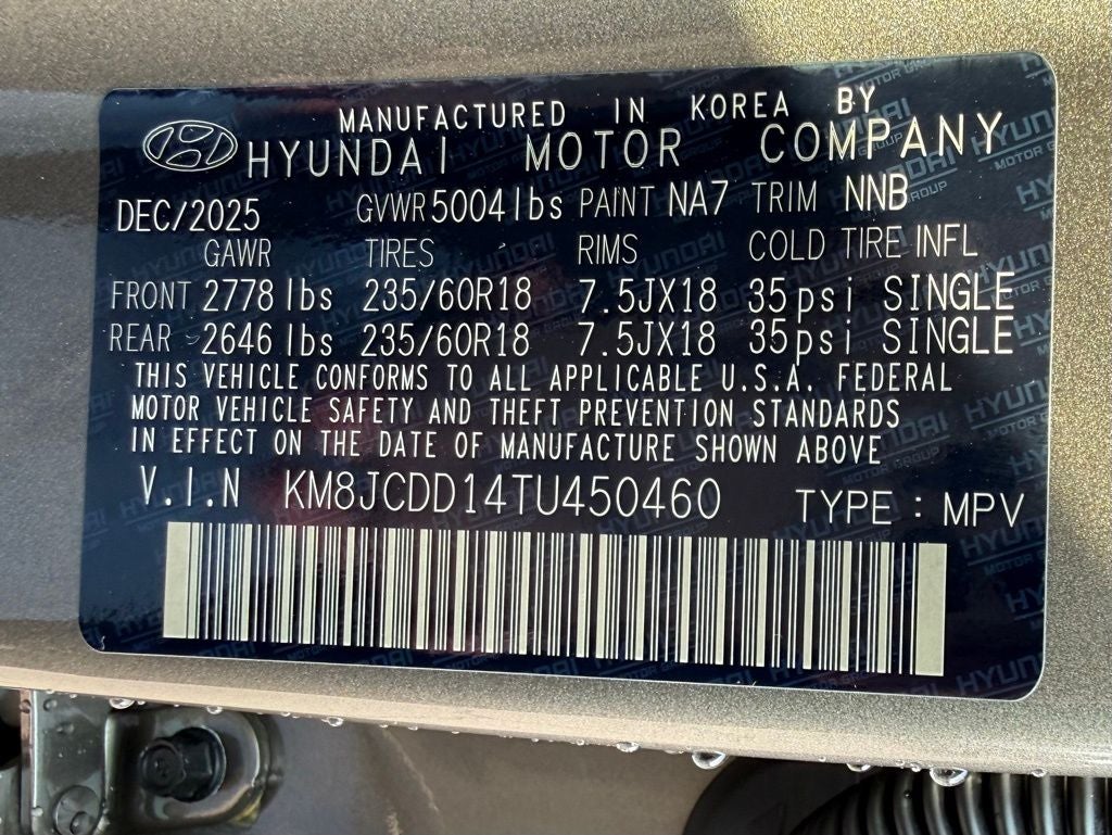 2026 Hyundai TUCSON HYBRID SEL Convenience