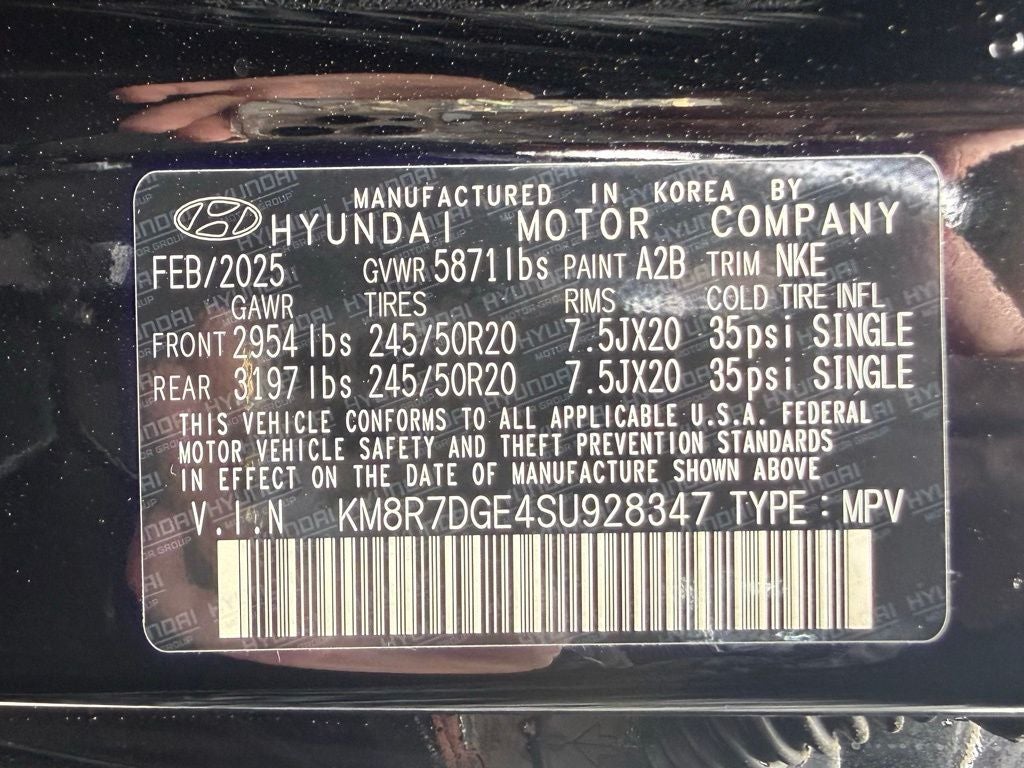 2025 Hyundai PALISADE Calligraphy Night Edition Cpo Eligible