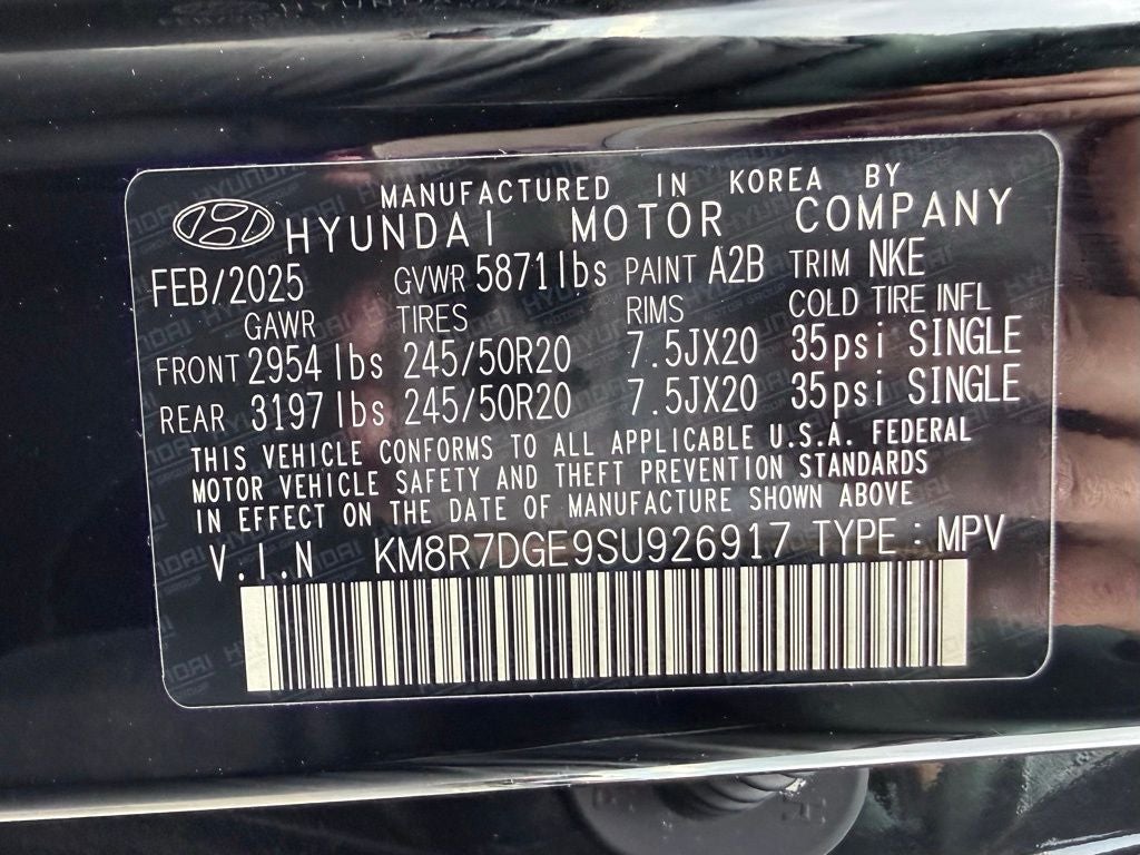 2025 Hyundai PALISADE Calligraphy Night Edition