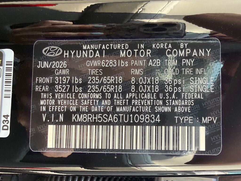 2026 Hyundai PALISADE HYBRID Blue SEL Premium 7P
