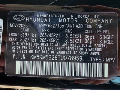 2026 Hyundai PALISADE Calligraphy FWD