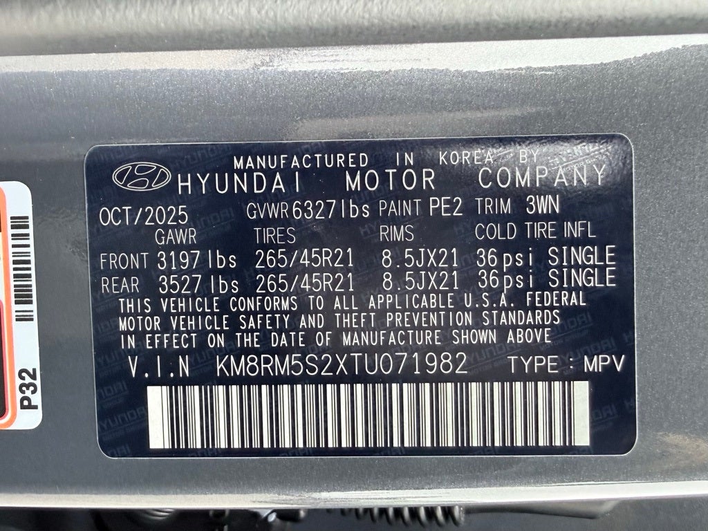 2026 Hyundai PALISADE Calligraphy FWD