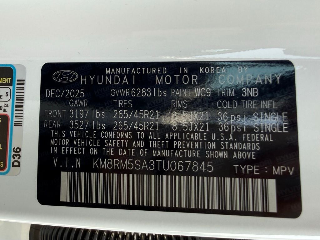 2026 Hyundai PALISADE HYBRID Calligraphy