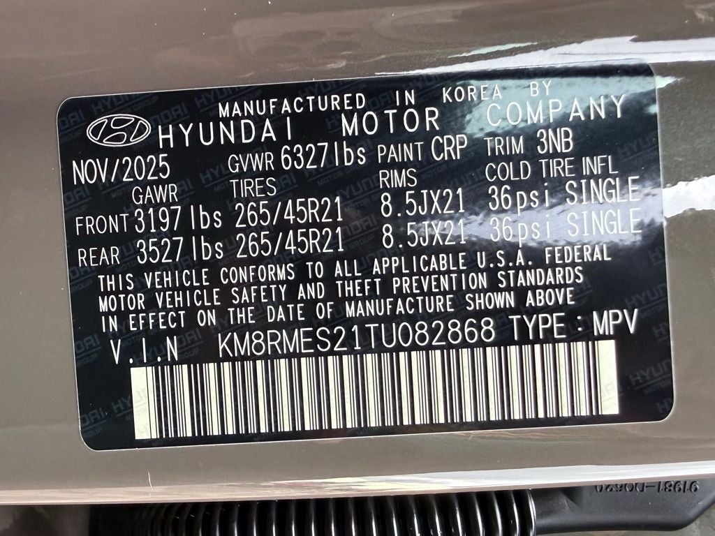 2026 Hyundai PALISADE Calligraphy AWD