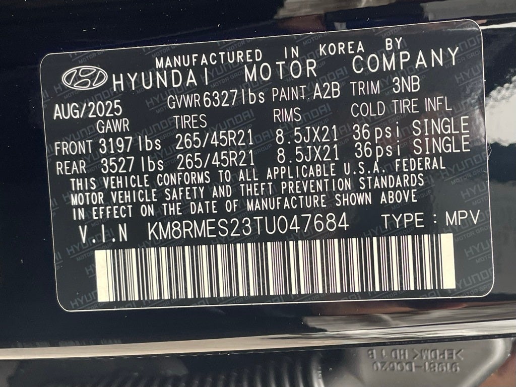2026 Hyundai PALISADE Calligraphy AWD