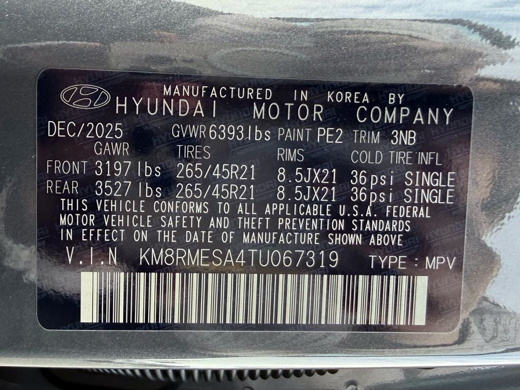 2026 Hyundai PALISADE HYBRID Calligraphy