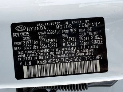 2026 Hyundai PALISADE HYBRID Calligraphy