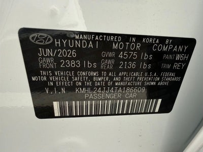 2026 Hyundai SONATA HYBRID Blue