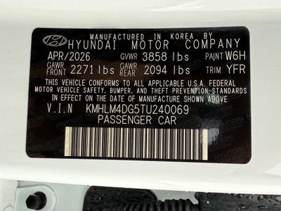 2026 Hyundai ELANTRA SEL Sport