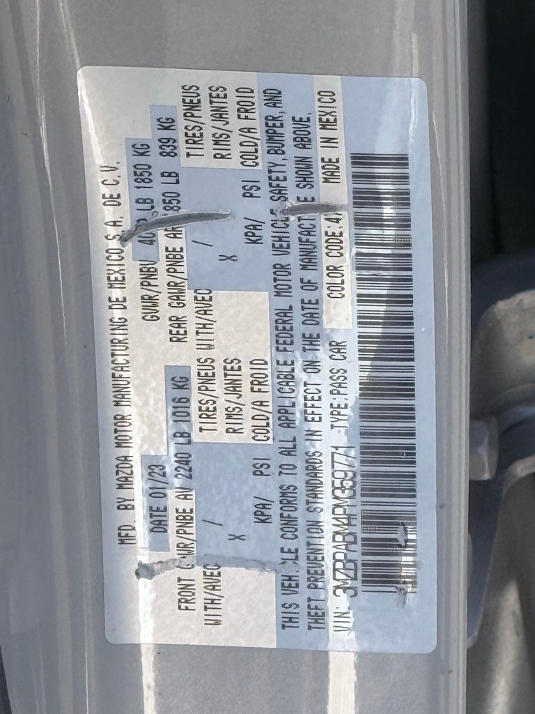 2023 Mazda Mazda3 2.5 S Select Package