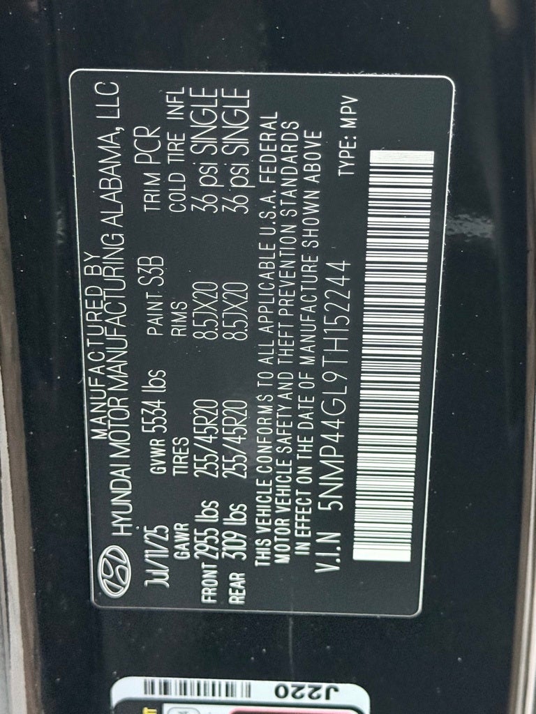 2026 Hyundai SANTA FE Limited FWD