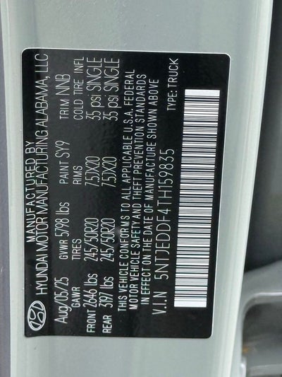 2026 Hyundai SANTA CRUZ Limited Up J Ty Y